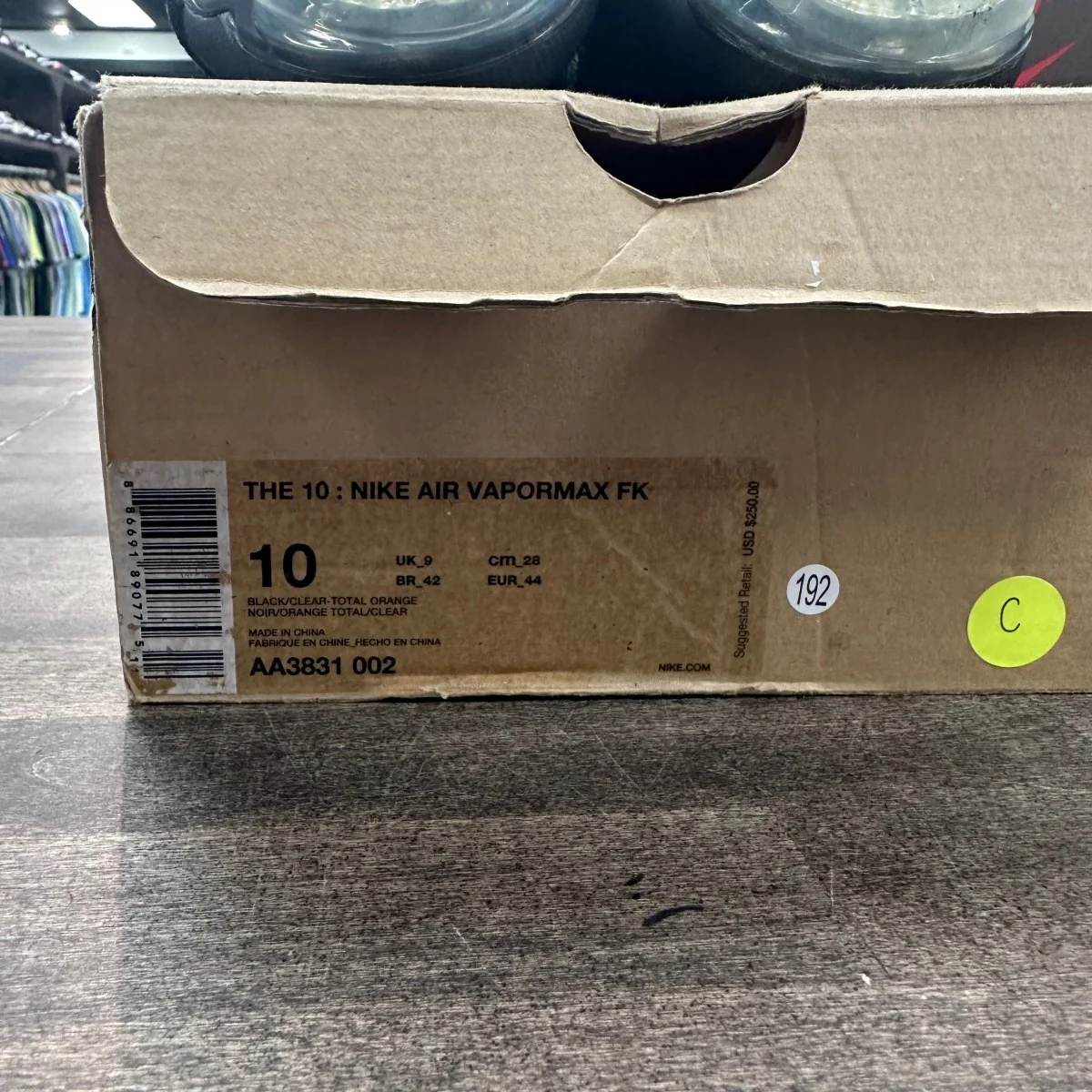 Nike Air VaporMax Off-White Black (2018) Size 10 (Pre-Owned) - Image 10